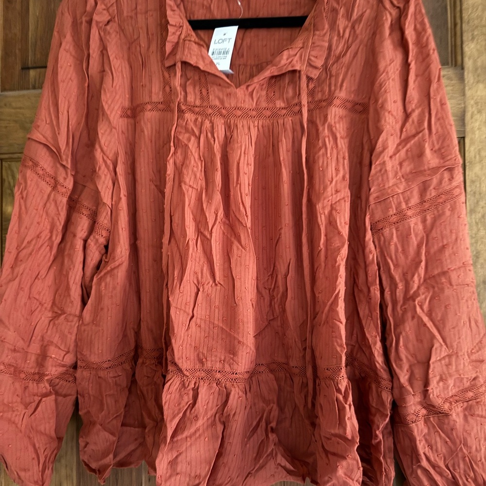 LOFT Women's Terracotta Blouse